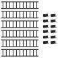 Preview: Schneefanggitter Schwarz 600 x 2,5 x 20 cm Stahl