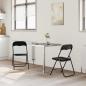 Preview: Klappstuhl 2 stk. Samt Schwarz 48 x 44 x 78 cm
