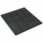 Preview: Gehwegstein 6 stk. Schwarz 40,5 x 40,5 x 2 cm Gummi