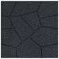 Preview: Gehwegstein 6 stk. Schwarz 40,5 x 40,5 x 2 cm Gummi