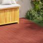 Preview: ARDEBO.de - Gehwegstein 6 stk. Rot 40,5 x 40,5 x 2 cm Gummi
