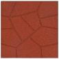 Preview: Gehwegstein 6 stk. Rot 40,5 x 40,5 x 2 cm Gummi