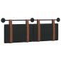 Preview: Hängevorderseite Uni Schwarz 130 x 55 x 5 cm Antikes PU