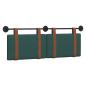 Preview: Hängevorderseite Uni Dunkelgrün 130 x 55 x 5 cm Antikes PU