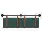 Preview: Hängevorderseite Uni Dunkelgrün 130 x 55 x 5 cm Antikes PU