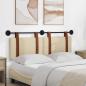 Preview: ARDEBO.de - Hängevorderseite Wandmontiert Creme 130 x 55 x 5 cm Antikes PU