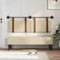 Preview: Hängevorderseite Wandmontiert Creme 130 x 55 x 5 cm Antikes PU