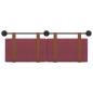 Preview: Hängevorderseite Uni Weinrot 150 x 55 x 5 cm Antikes PU