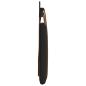 Preview: Hängevorderseite Uni Schwarz 190 x 55 x 5 cm Antikes PU