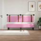 Preview: Hängevorderseite Wandmontiert Rosa 190 x 55 x 5 cm Antikes PU