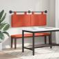 Preview: Hängendes Kopfteil Rot-Orange Cordstoff