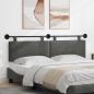 Preview: ARDEBO.de - Hängendes Kopfteil Dunkelgrau Cordstoff