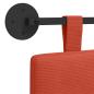 Preview: Hängendes Kopfteil Rot-Orange Cordstoff