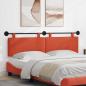 Preview: ARDEBO.de - Hängendes Kopfteil Rot-Orange Cordstoff