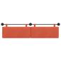 Preview: Hängendes Kopfteil Rot-Orange Cordstoff