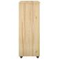 Preview: Rollschrank 53 x 39 x 103 cm Massivholz Kiefer Braun