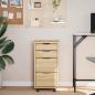 Preview: Rollwagen mit Schreibtisch MOSS 34 x 39 x 65,5 cm Klarlack