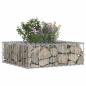 Preview: Gabionen Hochbeet 60 x 60 x 20 cm Verzinkter Stahl Silber