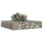 Preview: Gabionen Hochbeet 100 x 100 x 20 cm Verzinkter Stahl Silber