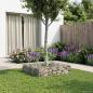 Preview: Gabionen Hochbeet 100 x 100 x 20 cm Verzinkter Stahl Silber