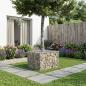 Preview: Gabionen Hochbeet 60 x 60 x 40 cm Verzinkter Stahl Silber