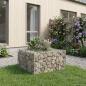 Preview: Gabionen Hochbeet 80 x 80 x 40 cm Verzinkter Stahl Silber