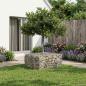 Preview: ARDEBO.de - Gabionen Hochbeet 100 x 100 x 40 cm Verzinkter Stahl Silber