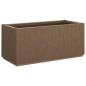 Preview: Gartenblumenbox Braun 80 x 36 x 35 cm PP