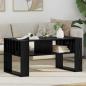 Preview: ARDEBO.de - Couchtisch Schwarz Eichen-Optik 92 x 49,5 x 45 cm Holzwerkstoff