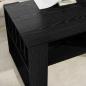 Preview: Couchtisch Schwarz Eichen-Optik 92 x 49,5 x 45 cm Holzwerkstoff