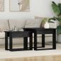 Preview: ARDEBO.de - Kaffeetisch Set 2 stk. Schwarz Eichen-Optik 50 x 52 x 42 cm