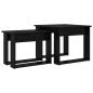 Preview: Kaffeetisch Set 2 stk. Schwarz Eichen-Optik 50 x 52 x 42 cm