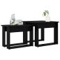 Preview: Kaffeetisch Set 2 stk. Schwarz Eichen-Optik 50 x 52 x 42 cm