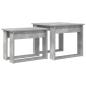 Preview: Kaffeetisch Set 2 stk. Beton Grau 50 x 52 x 42 cm Holzwerkstoff
