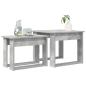 Preview: Kaffeetisch Set 2 stk. Beton Grau 50 x 52 x 42 cm Holzwerkstoff