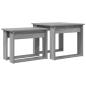 Preview: Kaffeetisch Set 2 stk. Graues Sonoma 50 x 52 x 42 cm