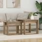 Preview: ARDEBO.de - Kaffeetisch Set 2 stk. Artisan-Eiche 50 x 52 x 42 cm