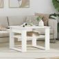 Preview: ARDEBO.de - Couchtisch Weiß 64 x 54 x 44 cm Holzwerkstoff