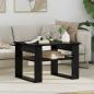 Preview: ARDEBO.de - Couchtisch Schwarz Eichen-Optik 64 x 54 x 44 cm Holzwerkstoff