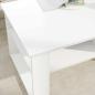 Preview: Couchtisch Weiß 96 x 54 x 44 cm Holzwerkstoff