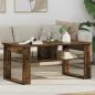 Preview: ARDEBO.de - Couchtisch Räuchereiche 96 x 54 x 44 cm Holzwerkstoff