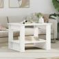 Preview: ARDEBO.de - Couchtisch Weiß 72 x 50 x 50 cm Holzwerkstoff