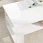 Preview: Couchtisch Weiß 90 x 50 x 40 cm Holzwerkstoff