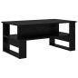 Preview: Couchtisch Schwarz Eichen-Optik 90 x 50 x 40 cm Holzwerkstoff