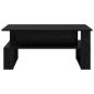 Preview: Couchtisch Schwarz Eichen-Optik 90 x 50 x 40 cm Holzwerkstoff