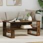 Preview: ARDEBO.de - Couchtisch Räuchereiche 90 x 50 x 40 cm Holzwerkstoff