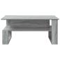 Preview: Couchtisch Sonoma-Grau 90 x 50 x 40 cm Holzwerkstoff