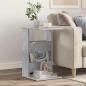 Preview: ARDEBO.de - Beistelltisch Betongrau 40 x 35 x 60,5 cm Holzwerkstoff