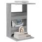 Preview: Beistelltisch Sonoma-Grau 40 x 35 x 60,5 cm Holzwerkstoff
