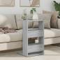 Preview: Beistelltisch Sonoma-Grau 40 x 35 x 60,5 cm Holzwerkstoff